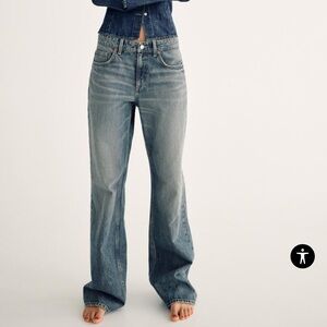 Zara mid rise full length jeans